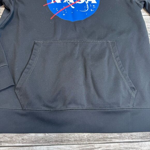 Lands End Youth Kids Boys NASA Hoodie Black Blue White Red L LG Large 10-12 Cozy - Picture 10 of 13